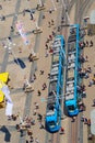 Aerial View Of Tram Station Royalty Free Stock Photo